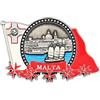 Designo Calamite da frigorifero in metallo 3D delle città, souvenir per le vacanze del paese, Londra, Parigi, NewYork, Berlino, Dubai, Amsterdam, Roma, Praga, Milano, Barcellona, Venezia (Malta)