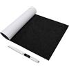 Gohytal Feltrino autoadesivo nero 2 mm, 40 x 220 cm, feltro adesivo, rotolo di feltro, tessuto non tessuto autoadesivo, tessuto di feltro per mobili e protezione del pavimento, fai da te e