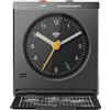 Braun classica sveglia analogica da viaggio con funzione snooze, design vintage, dimensioni compatte, coperchio pieghevole, movimento al quarzo silenzioso, sveglia crescendo in bianco, modello BC05B.