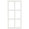 Posiwio Cornice per Finestra Decorativa in Legno Bianco Anticato Vintage