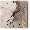 ARTTOR Orologio da Parete in Vetro 30x30 cm Quadrato Astratto - 4778 | Calcolo Sabbia Astrazione Moderno Orologio da Muro Decorativo Silenzioso Analogico Decorazione da Parete ARTTOR