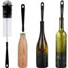 ALINK Spazzola per la pulizia delle bottiglie con manico in plastica, 40,6 cm, extra lunga, per lavare birra, vino, thermos, caraffa, yeti, bottiglie di birra a collo stretto