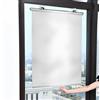 dabin007 Tenda a Rullo con Ventosa Protezione Solare,Tenda Avvolgibile Oscurante,Tenda per Finestra Termica Portatile,Schermo Privacy per Balcone,Ufficio,Bagno,Auto,Senza Perforazione Argento