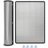 Generic 9mm Pellicola Isolante per Vetri Finestre, Pannello Termica Oscurante in Alluminio, Anti UV Pellicola Riflettente Anti-Calore Protezione Solare con Ventosa(Nero,50x70cm)