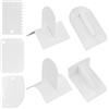 REBECCAGIBSON 4 Pezzi Lisciatrice Utensili Set con 3 Crema Spazzola, Liscio Piatto,Tipo T, Tipo V, U-Tipo Lisciatori in plastica Scivola Lisciatori Utensili,per Pasticceria, Decorare