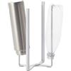 YAMAZAKI 6784 TOWER Supporto multiuso da cucina, bianco, resina acciaio/silicone, design minimalista, 12 x 10 x 27 cm (LxPxA)