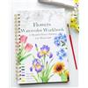 KOROI Quaderno di lavoro ad acquerello, libro da colorare per adulti e adolescenti principianti, 15 bellissimi disegni floreali da 300 g/m², carta da acquerello in cotone pressato a freddo, regalo perfetto