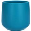 INNA-Glas Coprivaso ZIOKA, turchese opaco, 13,5 cm, Ø 14,5 cm | in ceramica - Vaso decorativo in ceramica piccolo