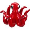sicilia bedda - POLPO IN CERAMICA DI CALTAGIRONE - Prodotto Realizzato e Dipinto a Mano - Moderno Soprammobile con Soggetto Marino - 10 Centimetri (Rosso)