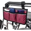 Wivmypog Borsa Per Sedia A Rotelle, Borsa da Bracciolo Borsa Laterale Sedia a Rotelle Impermeabile con nero dalla linea brillante per anziani disabili Per Deambulatori, Scooter
