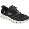 Skechers Glide-Step PRO - Sneaker da Donna, Senza Lacci, Senza Mani, Bkcc=Nero/Carbone, 8 Wide