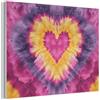 MuchoWow© MuchoWow© Pannello Decorativo Parete Pannelli Fonoassorbenti | 40x30 cm - Acustici Insonorizzanti Decorazioni Casa Isolamento Acustico Fonoassorbente Quadri Fonoisolanti Tie dye - Forma