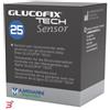 A.MENARINI DIAGNOSTICS STRISCE MISURAZIONE GLICEMIA GLUCOFIX TECH SENSOR 25 PEZZI