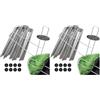 Ediesi, Picchetti Giardino, Telo Pacciamatura, 50 Unità + 8 Rondelle, 150x30x3mm, Da Campeggio, Tenda, in Acciaio, Erba Artificiale, Fissaggio per Campeggio (50) (Confezione da 2)