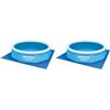 Bestway 58001-6 Tappetino Base per Piscina Fuori Terra Fino a 305 cm (Confezione da 2)
