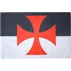 AZ FLAG Bandiera Beauceant cavalieri Templari 150x90 cm Asola | Uso interno ed esterno bandiera decorativa gonfalone baussant doppie cuciture e bordi rinforzati con guaina per asta