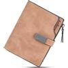GOUNNU Portafoglio Donna Piccolo in Pelle PU Portafoglio Slim Formato Corto Portafogli da Donna con Cerniera Portamonete e 16 Porta Credito Carte (marrone)