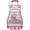 Amythe Zaino Trolley Ragazza - 6 Ruote Amovibile, 9-16 Anni, Viola