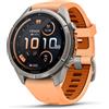 Garmin Orologio Fenix 9 Pro Amoled 43mm Inreach Arancio/grigio, Taglia: UNI, arancio/grigio
