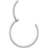Body CAC 1,2mm Titanio Setto incernierato Clicker Segmento Anello orecchino Piercing-Diametro interno 8mm