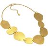Vestopazzo Bigiotteria Collezione Donna, Collana 8 Placche, Chiusura Regolabile Moschettone, Ottone Dorato non Trattato Lucidato a Mano, Nickel tested, DD04062