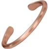 MagEnergy Bracciale in rame per uomo e donna, 100% puro rame naturale, pieno, non rivestito, realizzato a mano, stile tibetano minimalista senza tempo
