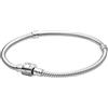 PANDORA Bracciale da donna in argento con chiusura a clip 594596C00, 17cm, Argento sterling, Non pietra preziosa