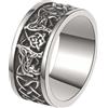 Jpltlvy Anello da uomo con lupo vichingo in acciaio inossidabile, gioiello celtico dal design unico, regalo per lui, 10