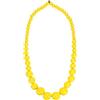 sourcing map Collana con perline grosse, collana rotonda in legno con perline grandi