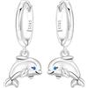 MISEFF Orecchini da donna in argento Sterling 925, motivo: panda, farfalla e stella marina, ipoallergenici, regalo di gioielli