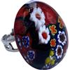 LE GEMME DI VENEZIA ANELLO IN VETRO DI MURANO ANTICA MURRINA VENEZIANA VG114F