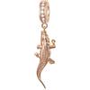 GLOWDAS Oro Rosa Animale Pet Charms Fit Bracciale Europeo Donne, Cane Mamma e Bambino, Orso Fenicottero Farfalla Pappagallo Gatto Unicorno Coniglio Ciondolo in Argento Sterling, per San Valentino/Natale
