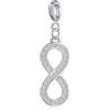 Philip Jones Charm dell'Infinito Creato con Cristalli Zircondia®