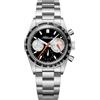 ADDIESDIVE Orologio Cronografo da Uomo da Gara, Movimento VK63, Vetro Bolla K1, Impermeabile 100 M, BGW9, Luminoso, in Acciaio Inossidabile, Orologio da Uomo per Affari e Moda, Nero-bianco, Sportivo