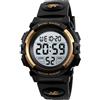 SKMEI Orologio digitale per bambini, impermeabile, sportivo, con luce LED a 7 colori, sveglia, cronometro, orologio da polso per ragazze e bambini