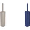 Spirella - Set 2 Scopini WC Akira - Tortora Opaco/Blu Scuro Opaco