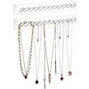 AITEE Porta-collane, organizer per collane in acrilico, montaggio a parete, con 12 ganci, per appendere collane, gioielli, braccialetti e anelli, ottimo regalo per ragazze e donne (confezione da 2)