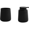 MSV - Dispenser Sapone e Bicchiere Maonie - Nero Opaco | Dispenser Sapone e Bicchiere · Set Bagno Coordinato · Finitura Nero Opaco · Facile da Pulire