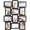 SONGMICS Set di 12 Cornici per Foto in PVC da Parete Collage a Incastro