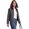 Street One Camicia da donna 2117760 con colletto a coste, Nero, 46