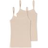 Schiesser 2 Pack Spaghettitop Unterhemd - Modal Essentials Canottiera Donna (Pacco da 2)