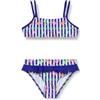 Haute pression Costume da Bagno a Due Pezzi Layette a Righe Stampato Mare colorato Bambini Bambina, Multicolore, 8 Anni