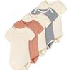 Schiesser - 5pack Bodies Kurzarm - Baby Fine Rib, Tutina per Bambino e Neonato Unisex - Bimbi 0-24