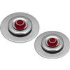 Kit 2 Coperchi Magici Antiodore Ventur Magic Ø25, Ø35 cm Cooker in Acciaio Inox Pomello Rosso