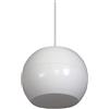 Maddison Altoparlante a sospensione da soffitto a forma sferica da 21,6 cm, perfetto per ristoranti, spazi commerciali, tweeter da 13,3 cm e cavo rinforzato (bianco, griglia piatta)