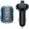 Genérico Trasmettitore radio FM per auto, trasmettitore FM per auto, lettore musicale, adattatore radio FM wireless, accessori audio per auto a ricarica rapida per tutti i telefoni Intel