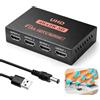 Auravale Splitter HDMI 4K 1 Ingresso 4 Uscite EDID HDCP HDR 3D Splitter 4 Uscite per PC Laptop HDTV Proiettore