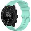 GIOPUEY Cinturini Compatibile con Suunto Core 2, Morbido Silicone Cinturino [Resistente all'Usura] [Traspirante] - Green