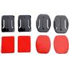 Goliton® Piatto Monti e Monti curvo con doppia faccia cuscinetti adesivi per GoPro Hero 3 / GoPro Hero 2 / GoPro Eroe 1 - Nero