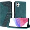 YIRRANZD Custodia per Samsung Galaxy A06 5G, Cover a Libro in Pelle PU con Slot Cart e Silicone TPU Bumper, Flip Caso Portafoglio Cover per Samsung A06 (Verde)